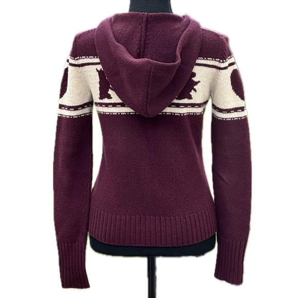 Vintage Juicy heart wool sweater burgundy - Picture 2 of 7